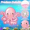 Octopus Party Supplies Small Octopus Piñata with Blindfold Bat Confetti Under the Sea Party Decorations Ocean Octopus Piñata